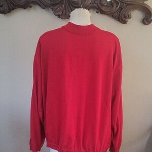 Men's Vibrant Red Crewneck Sweater